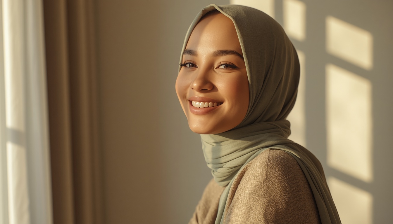Diverse women including a Muslim woman in a warm, calming wellness studio